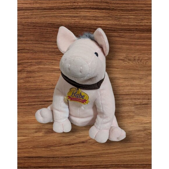 Babe Pig In The City Plush Toy 9" Sitting Stuffed Animal By Equity Toys talks si - Picture 1 of 7